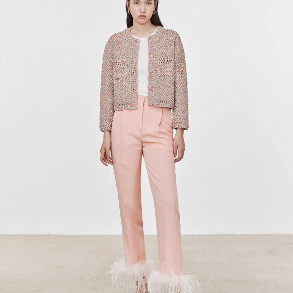 CHICJOC 100% Cotton Hand-Knitted Cardigan with Loro Piana Yarn size 38 - Picture 11 of 16